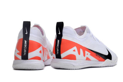 Men's Nike Air Zoom Mercurial Vapor 15 Pro IC Indoor & Futsal Low-Tops Football Shoes - White/Black/Red