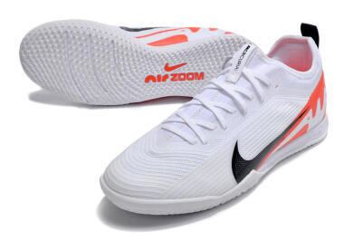 Men's Nike Air Zoom Mercurial Vapor 15 Pro IC Indoor & Futsal Low-Tops Football Shoes - White/Black/Red