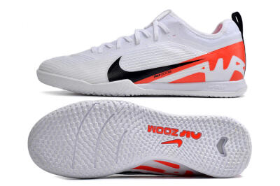 Men's Nike Air Zoom Mercurial Vapor 15 Pro IC Indoor & Futsal Low-Tops Football Shoes - White/Black/Red