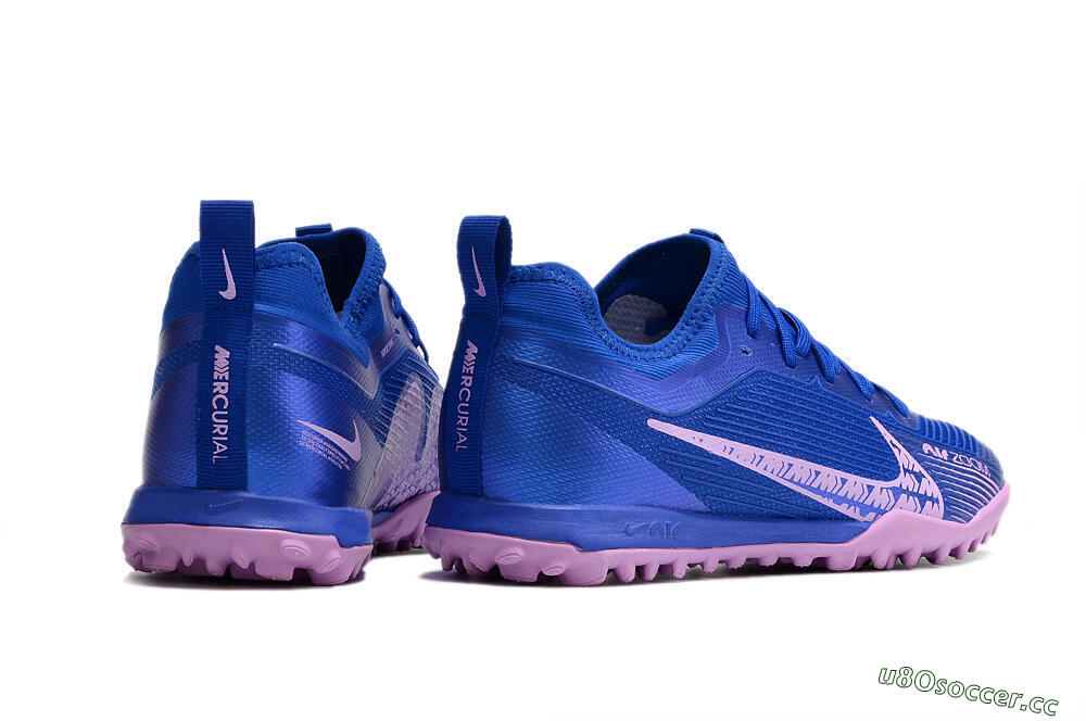 Men's Nike Air Zoom Mercurial Vapor 15 Pro TF Artificial Turf Low-Tops Football Shoes - Blue/Purple 6