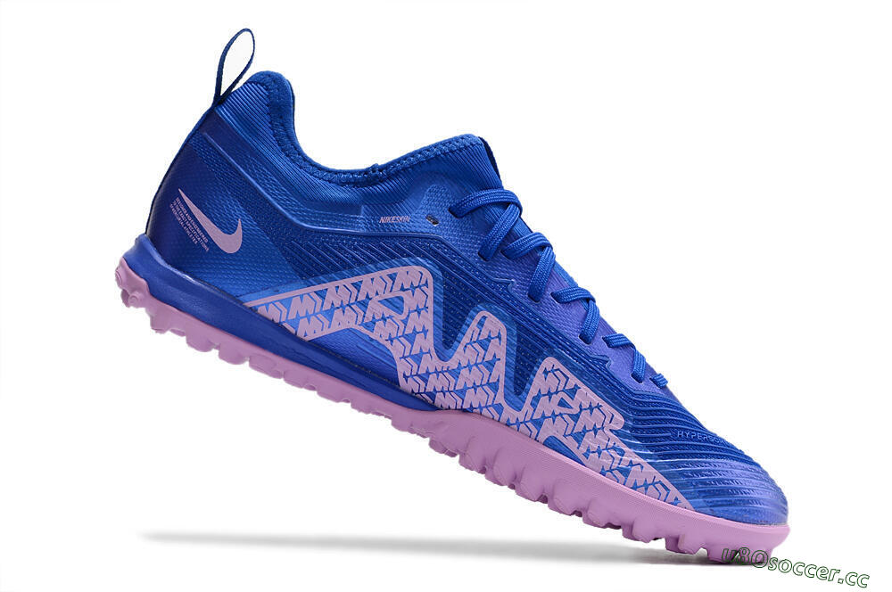 Men's Nike Air Zoom Mercurial Vapor 15 Pro TF Artificial Turf Low-Tops Football Shoes - Blue/Purple 4