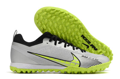 Men's Nike Air Zoom Mercurial Vapor 15 Pro TF Artificial Turf Low-Tops Football Shoes - Silver/Yellow/Black