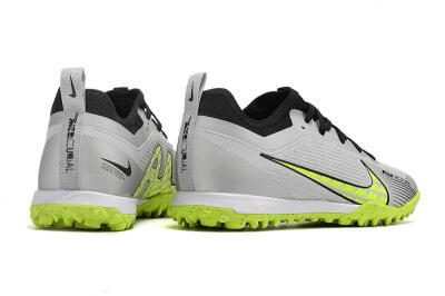 Men's Nike Air Zoom Mercurial Vapor 15 Pro TF Artificial Turf Low-Tops Football Shoes - Silver/Yellow/Black
