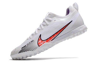 Men's Nike Air Zoom Mercurial Vapor 15 Pro TF Artificial Turf Low-Tops Football Shoes - White/Black/Red