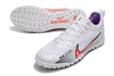 Men's Nike Air Zoom Mercurial Vapor 15 Pro TF Artificial Turf Low-Tops Football Shoes - White/Black/Red
