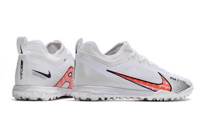 Men's Nike Air Zoom Mercurial Vapor 15 Pro TF Artificial Turf Low-Tops Football Shoes - White/Black/Red