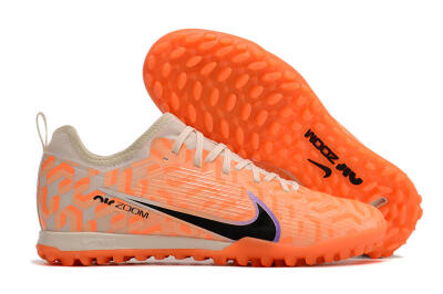 Men's Nike Air Zoom Mercurial Vapor 15 Pro TF Artificial Turf Low-Tops Football Shoes - Orange/Purple/Black