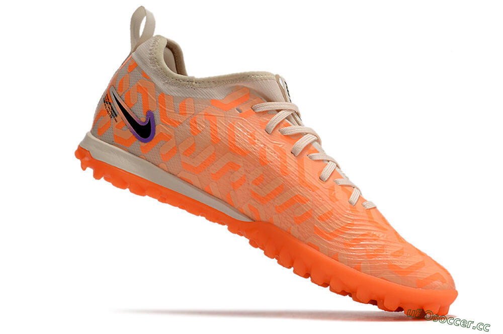 Men's Nike Air Zoom Mercurial Vapor 15 Pro TF Artificial Turf Low-Tops Football Shoes - Orange/Purple/Black 4