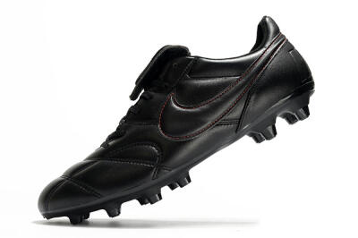 Men's Nike Premier 2.0 FG Firm Ground Low-Tops Football Boots - Black/Red