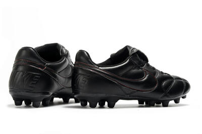 Men's Nike Premier 2.0 FG Firm Ground Low-Tops Football Boots - Black/Red