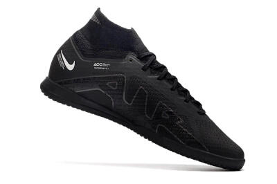 Men's Nike Air Zoom Mercurial Superfly 9 Elite IC Indoor & Futsal High-Tops Football Shoes - Black/White/Yellow
