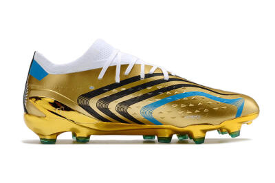 Men's Adidas X Speedportal .1 FG Firm Ground Low-Tops Football Boots - Gold/White/Blue