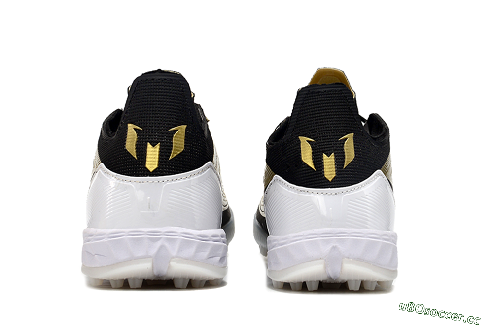 Unisex Adidas F50 Elite TF Artificial Turf Low-Tops Football Shoes - Gold/White/Black 7