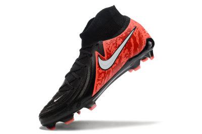 Men's Nike Phantom Luna Elite FG Firm Ground High-Tops Football Boots - Black/Red/White