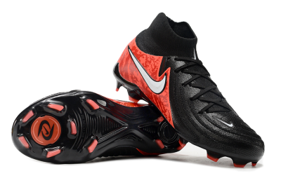 Men's Nike Phantom Luna Elite FG Firm Ground High-Tops Football Boots - Black/Red/White
