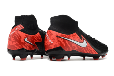 Men's Nike Phantom Luna Elite FG Firm Ground High-Tops Football Boots - Black/Red/White