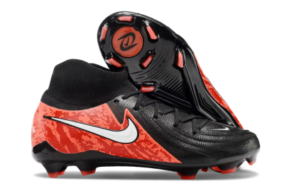 Men's Nike Phantom Luna Elite FG Firm Ground High-Tops Football Boots - Black/Red/White