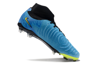 Men's Nike Phantom Luna Elite FG Firm Ground High-Tops Football Boots - Blue/Yellow/Black