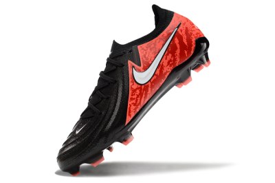 Men's Nike Phantom Luna Elite FG Firm Ground Low-Tops Football Boots - Black/Red/White