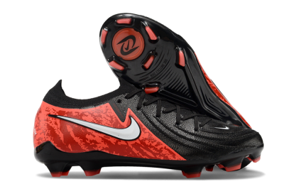 Men's Nike Phantom Luna Elite FG Firm Ground Low-Tops Football Boots - Black/Red/White