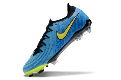 Men's Nike Phantom Luna Elite FG Firm Ground Low-Tops Football Boots - Blue/Yellow/Black