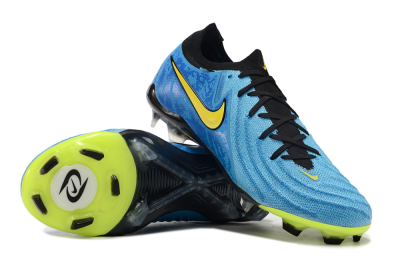 Men's Nike Phantom Luna Elite FG Firm Ground Low-Tops Football Boots - Blue/Yellow/Black