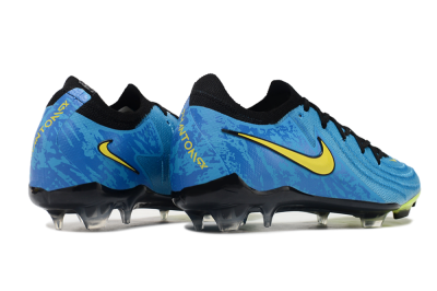Men's Nike Phantom Luna Elite FG Firm Ground Low-Tops Football Boots - Blue/Yellow/Black