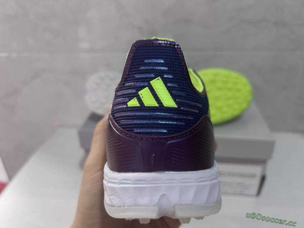 Unisex Adidas F50 Elite TF Artificial Turf Low-Tops Football Shoes - Purple/Yellow/White