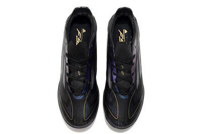 Unisex Adidas F50 Elite TF Artificial Turf Low-Tops Football Shoes - Black/Silver/Purple