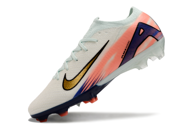 Unisex Nike Air Zoom Mercurial Vapor 16 Elite FG Firm Ground Low-Tops Football Boots - Pink/Gold/Blue