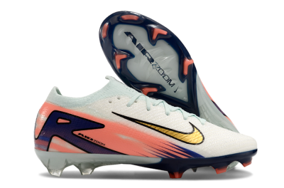Unisex Nike Air Zoom Mercurial Vapor 16 Elite FG Firm Ground Low-Tops Football Boots - Pink/Gold/Blue