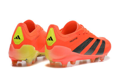 Men's Adidas Predator Elite 24 FG Firm Ground Low-Tops Football Boots - Red/Black/Yellow