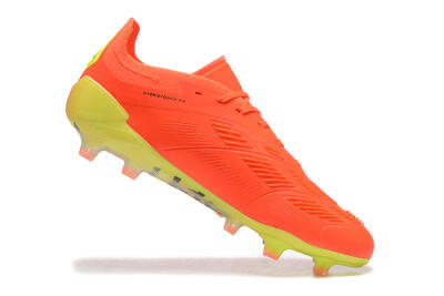 Men's Adidas Predator Elite 24 FG Firm Ground Low-Tops Football Boots - Red/Black/Yellow
