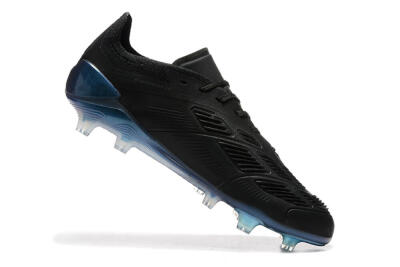Men's Adidas Predator Elite 24 FG Firm Ground Low-Tops Football Boots - Black/Silver/Blue