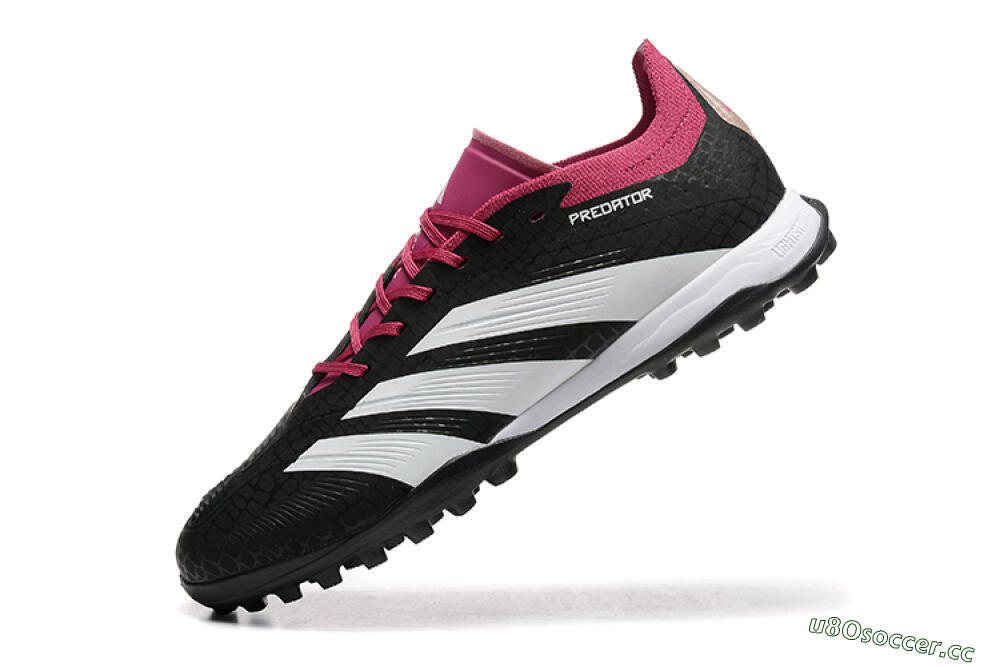 Men's Adidas Predator Elite 24 TF Artificial Turf Low-Tops Football Shoes - Black/White/Red 5