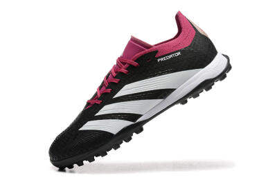 Men's Adidas Predator Elite 24 TF Artificial Turf Low-Tops Football Shoes - Black/White/Red