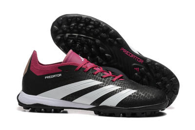 Men's Adidas Predator Elite 24 TF Artificial Turf Low-Tops Football Shoes - Black/White/Red