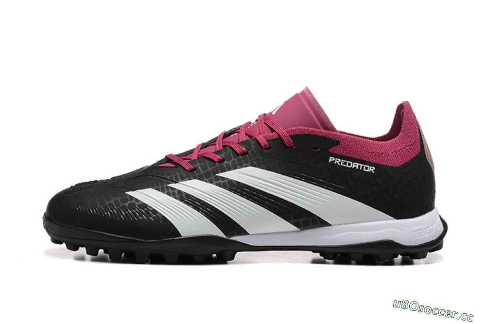 Men's Adidas Predator Elite 24 TF Artificial Turf Low-Tops Football Shoes - Black/White/Red 0