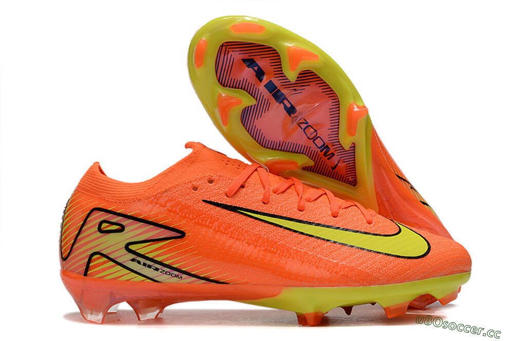 Unisex Nike Air Zoom Mercurial Vapor 16 Elite FG Firm Ground Low-Tops Football Boots - Orange/Yellow/Black 2