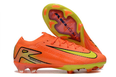 Unisex Nike Air Zoom Mercurial Vapor 16 Elite FG Firm Ground Low-Tops Football Boots - Orange/Yellow/Black
