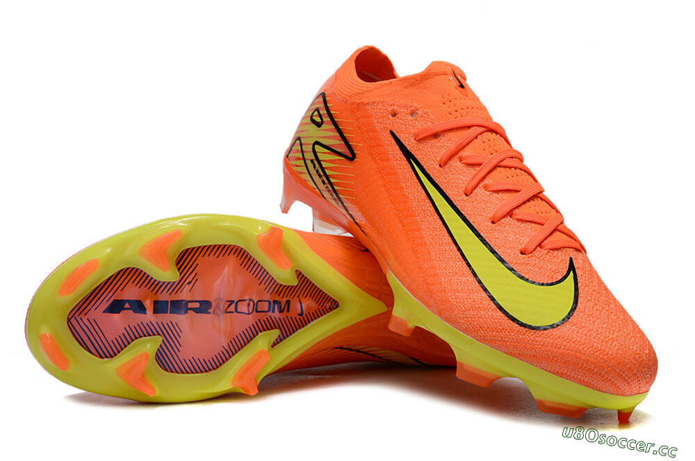Unisex Nike Air Zoom Mercurial Vapor 16 Elite FG Firm Ground Low-Tops Football Boots - Orange/Yellow/Black 3