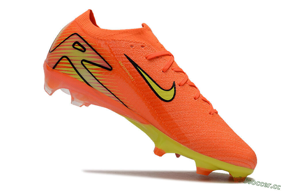 Unisex Nike Air Zoom Mercurial Vapor 16 Elite FG Firm Ground Low-Tops Football Boots - Orange/Yellow/Black 4