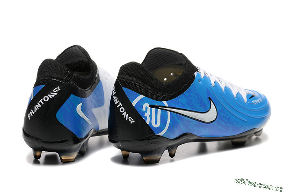 Men's Nike Phantom Luna Elite Total 90 FG Firm Ground Low-Tops Football Boots - Blue/Silver/Black 6