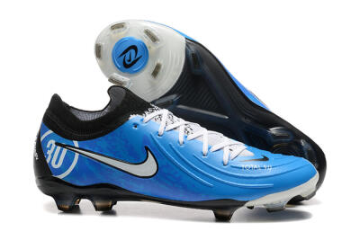 Men's Nike Phantom Luna Elite Total 90 FG Firm Ground Low-Tops Football Boots - Blue/Silver/Black