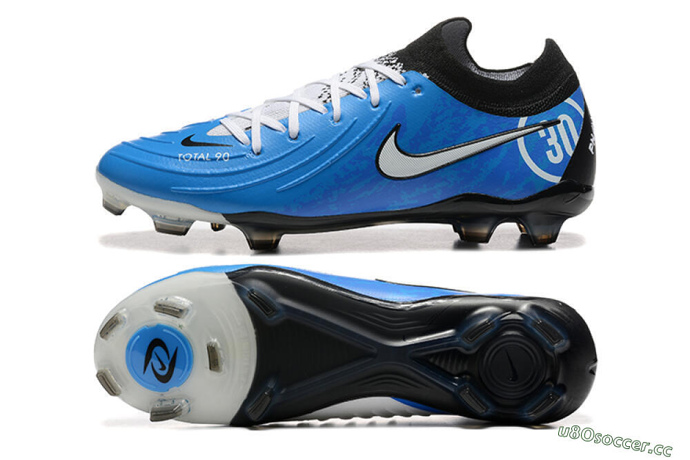 Men's Nike Phantom Luna Elite Total 90 FG Firm Ground Low-Tops Football Boots - Blue/Silver/Black 1