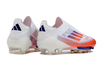 Unisex Adidas F50+ Lightstrike Pro Laceless FG Firm Ground Low-Tops Football Boots - Red/White/Blue