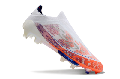 Unisex Adidas F50+ Lightstrike Pro Laceless FG Firm Ground Low-Tops Football Boots - Red/White/Blue