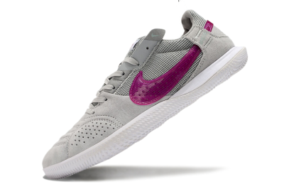 Men's Nike Street Gato IC Indoor & Futsal Low-Tops Football Shoes - Grey/Red/White