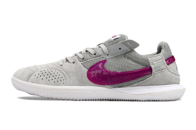 Men's Nike Street Gato IC Indoor & Futsal Low-Tops Football Shoes - Grey/Red/White