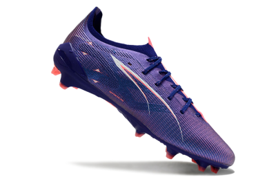 Men's Puma Ultra 5 Ultimate FG Firm Ground Low-Tops Football Boots - Blue/Pink/White